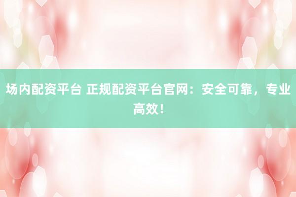 场内配资平台 正规配资平台官网：安全可靠，专业高效！