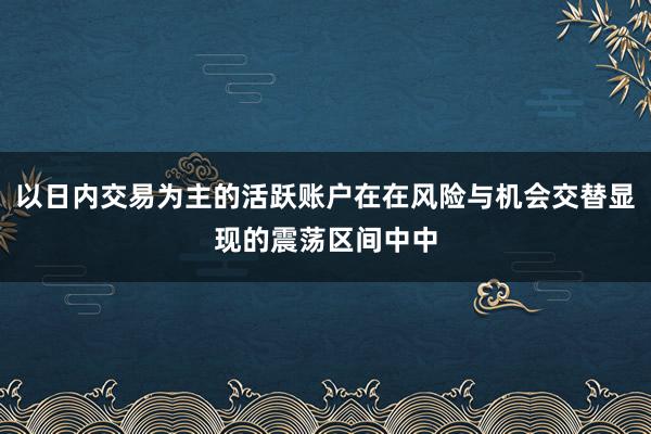 以日内交易为主的活跃账户在在风险与机会交替显现的震荡区间中中